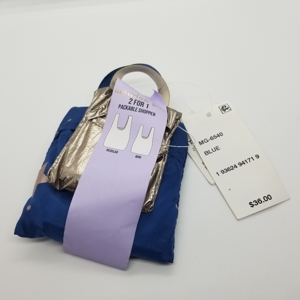 NWT Madden Girl set of two packable reusable bags